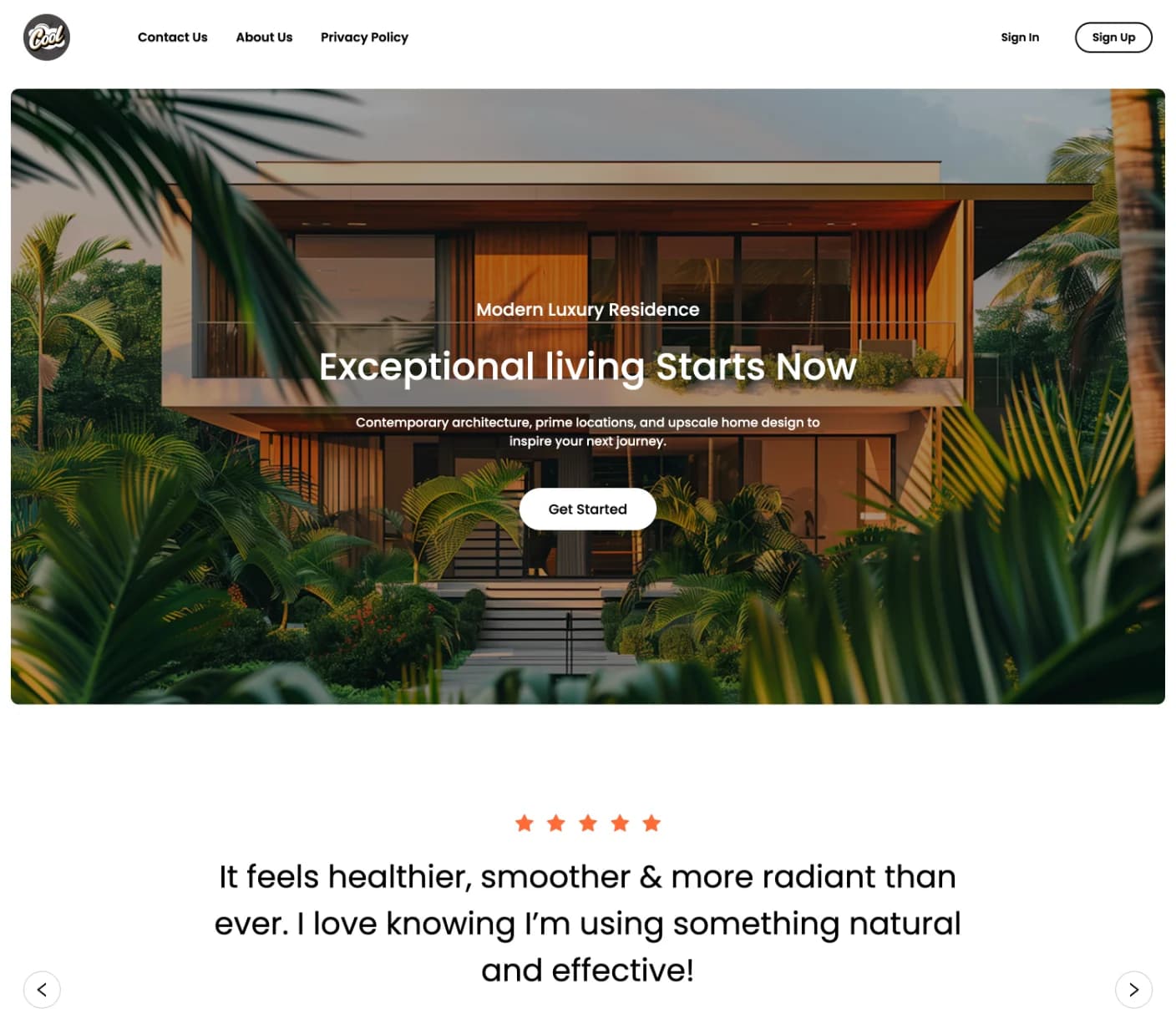 A super cool real estate themed app