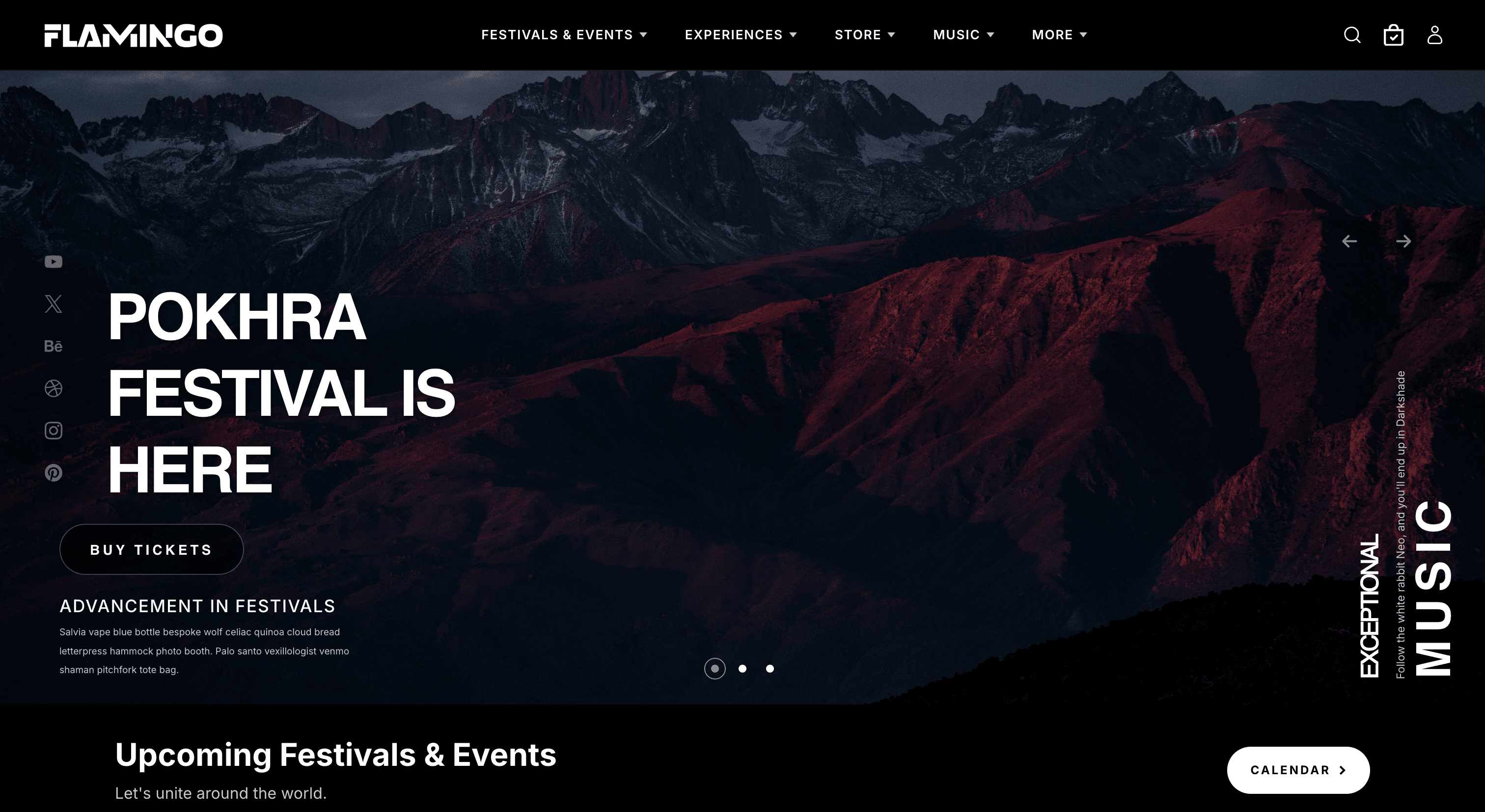 An exquisite music festival theme