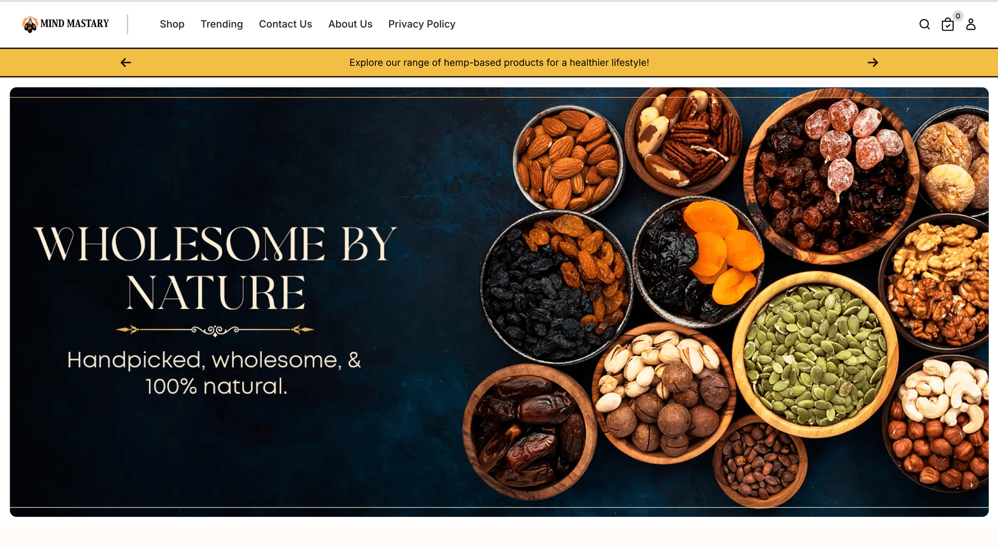 Dry Fruits Business template preview