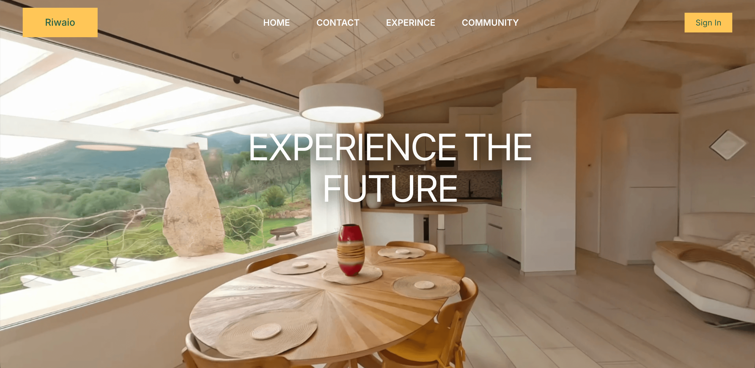 A 3D real estate, interior design experience