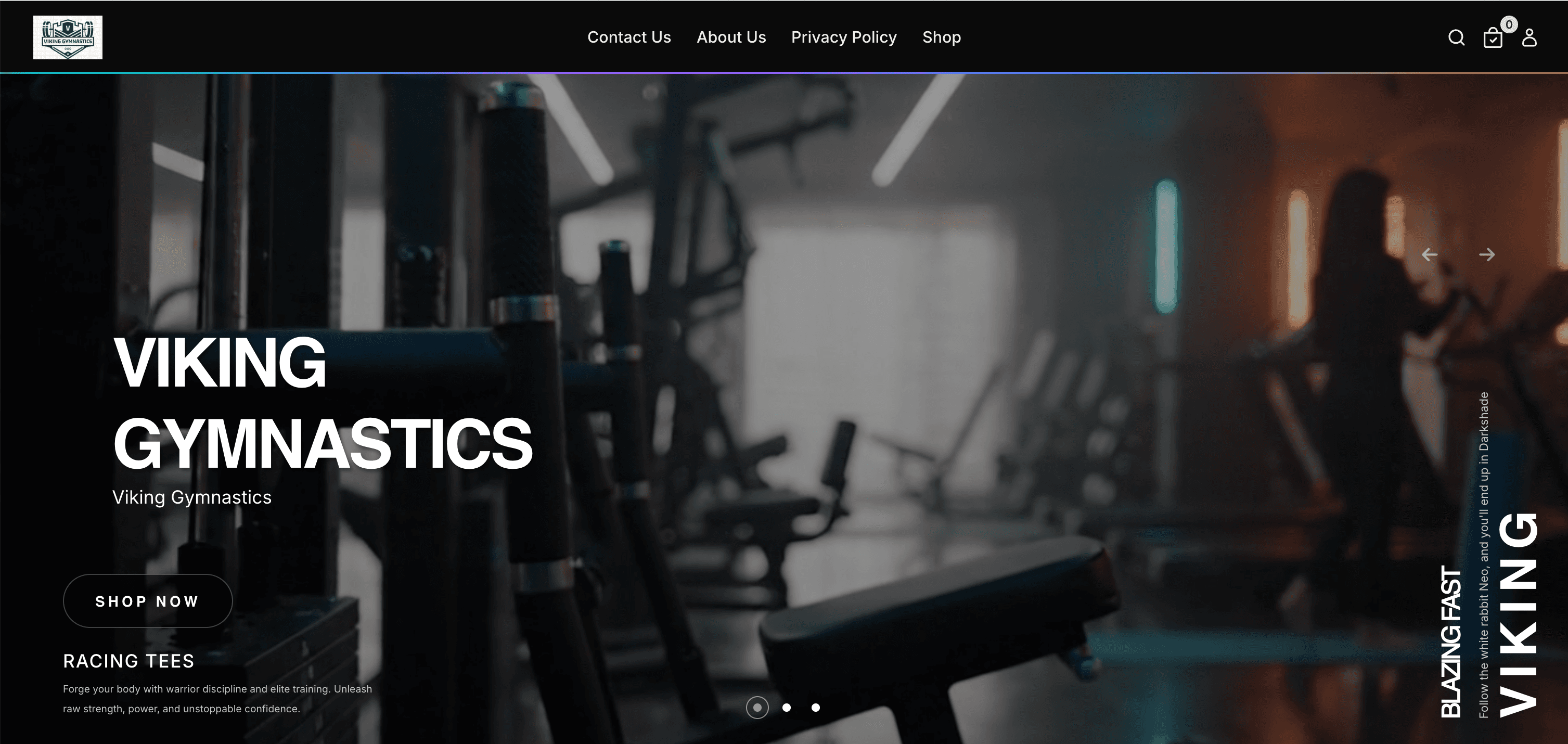 A dark gym experience