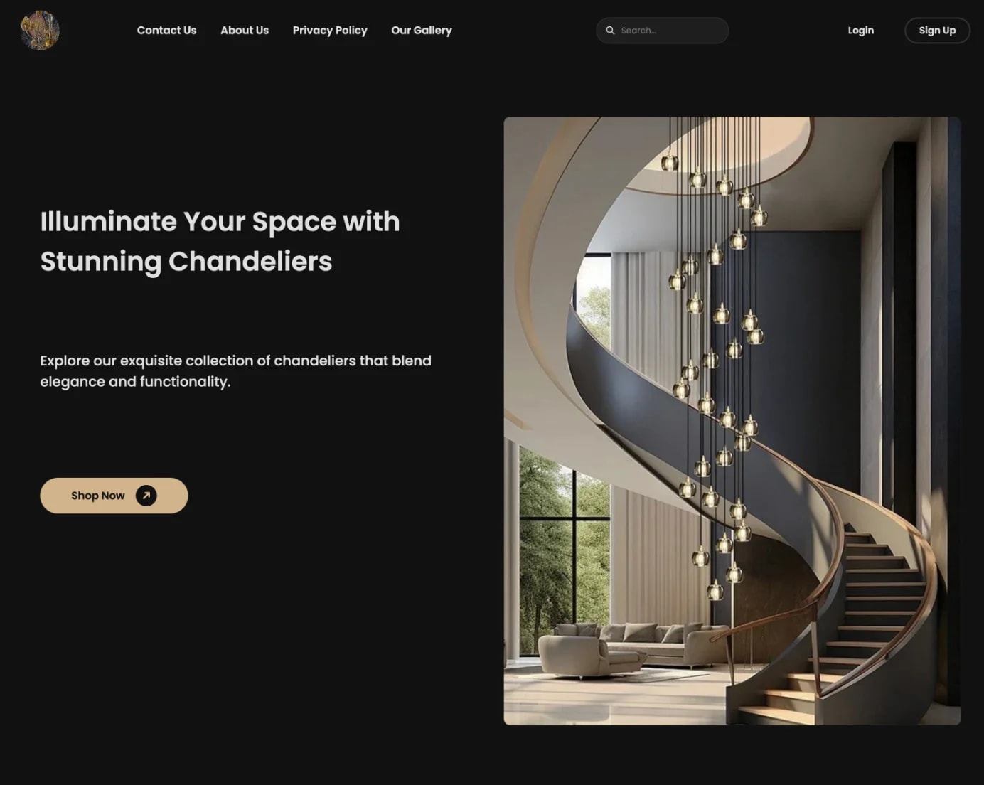 A Dark Storefront for Premium Buyers layout preview