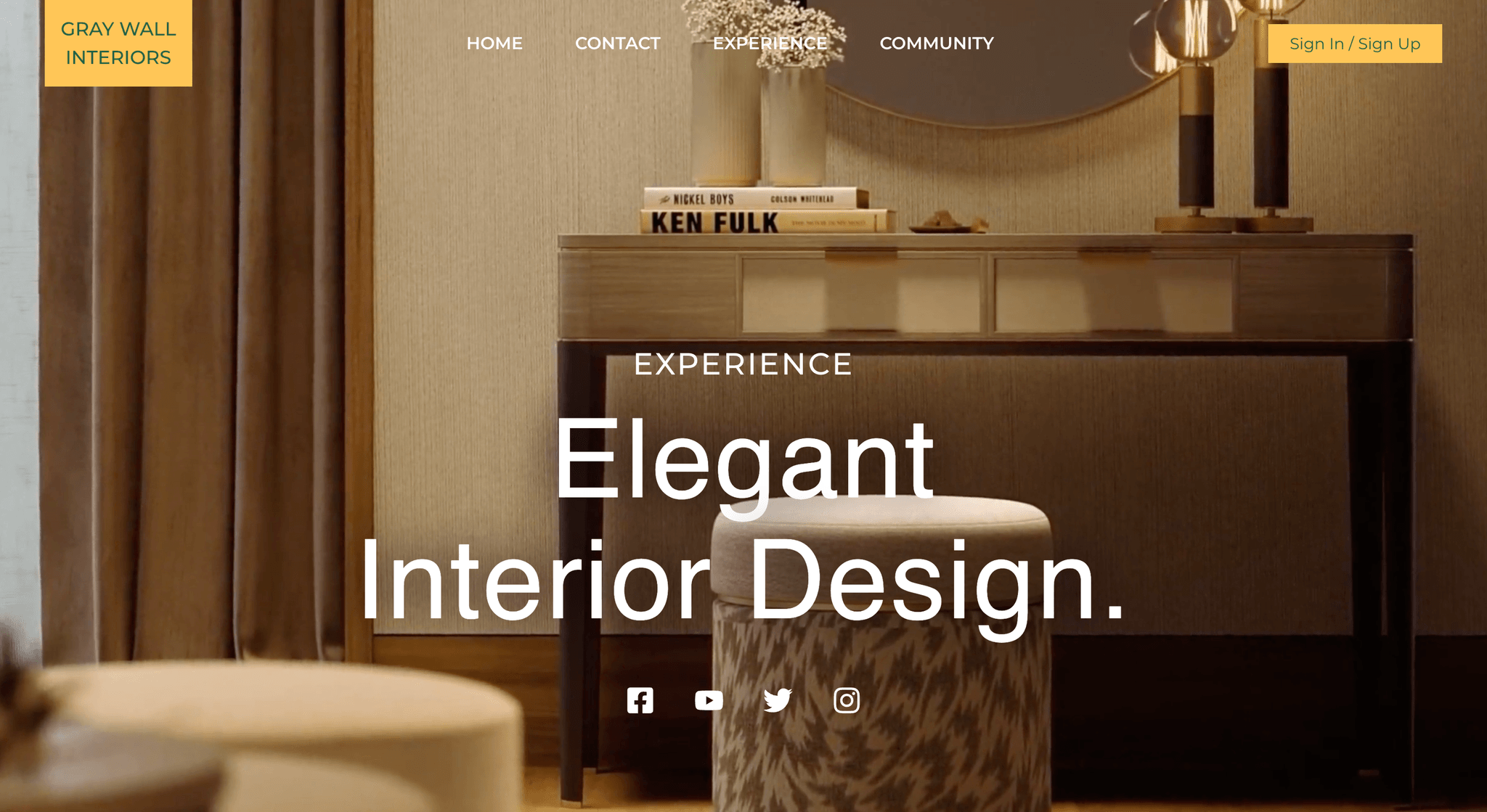 An exquisite interior design studio layout preview
