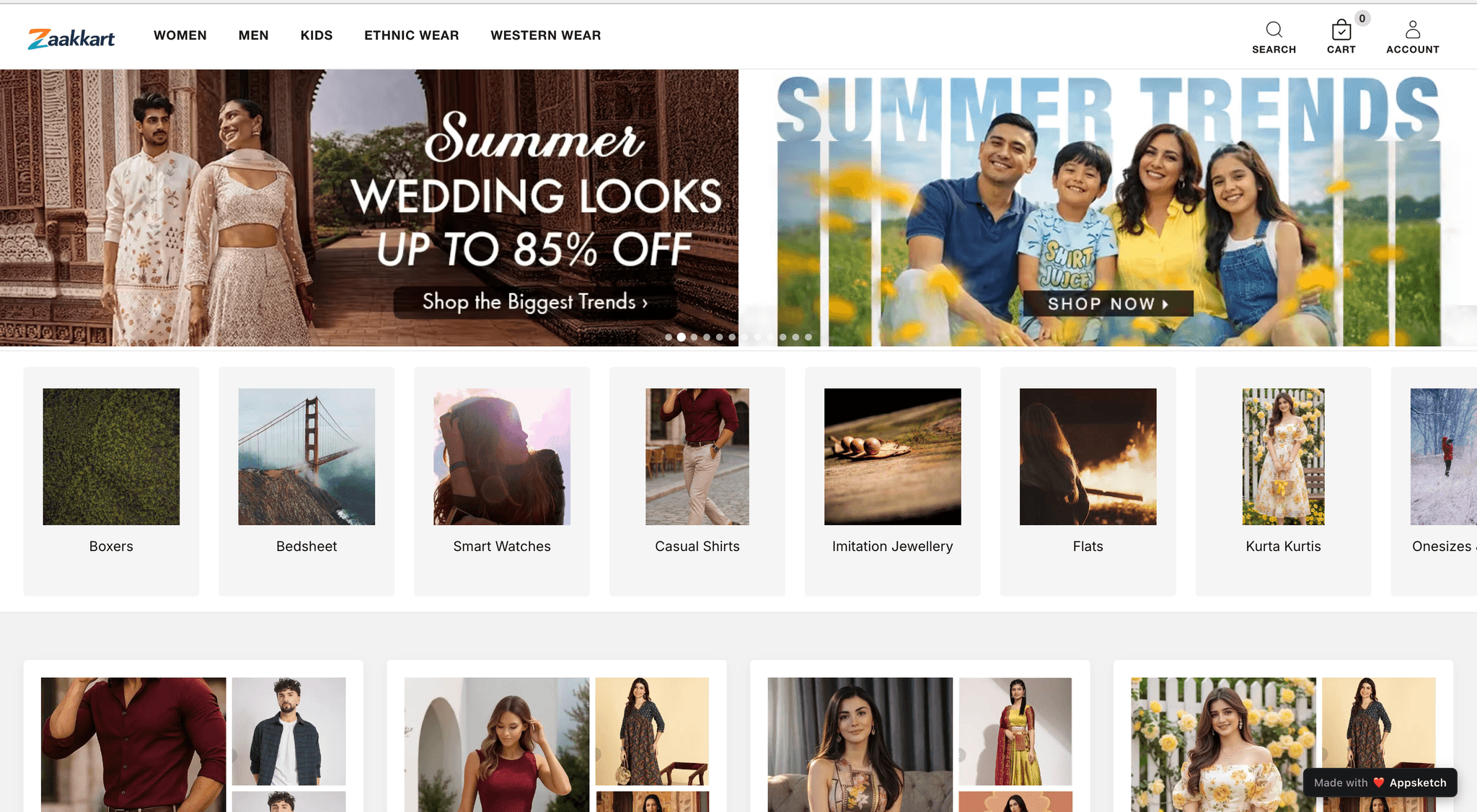 A fashion store for large catalog icon