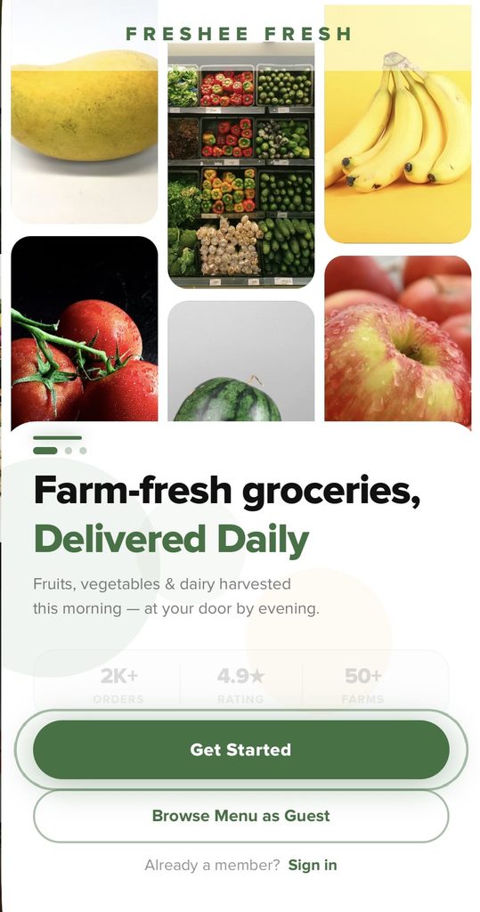 Online Grocery Store Mobile app