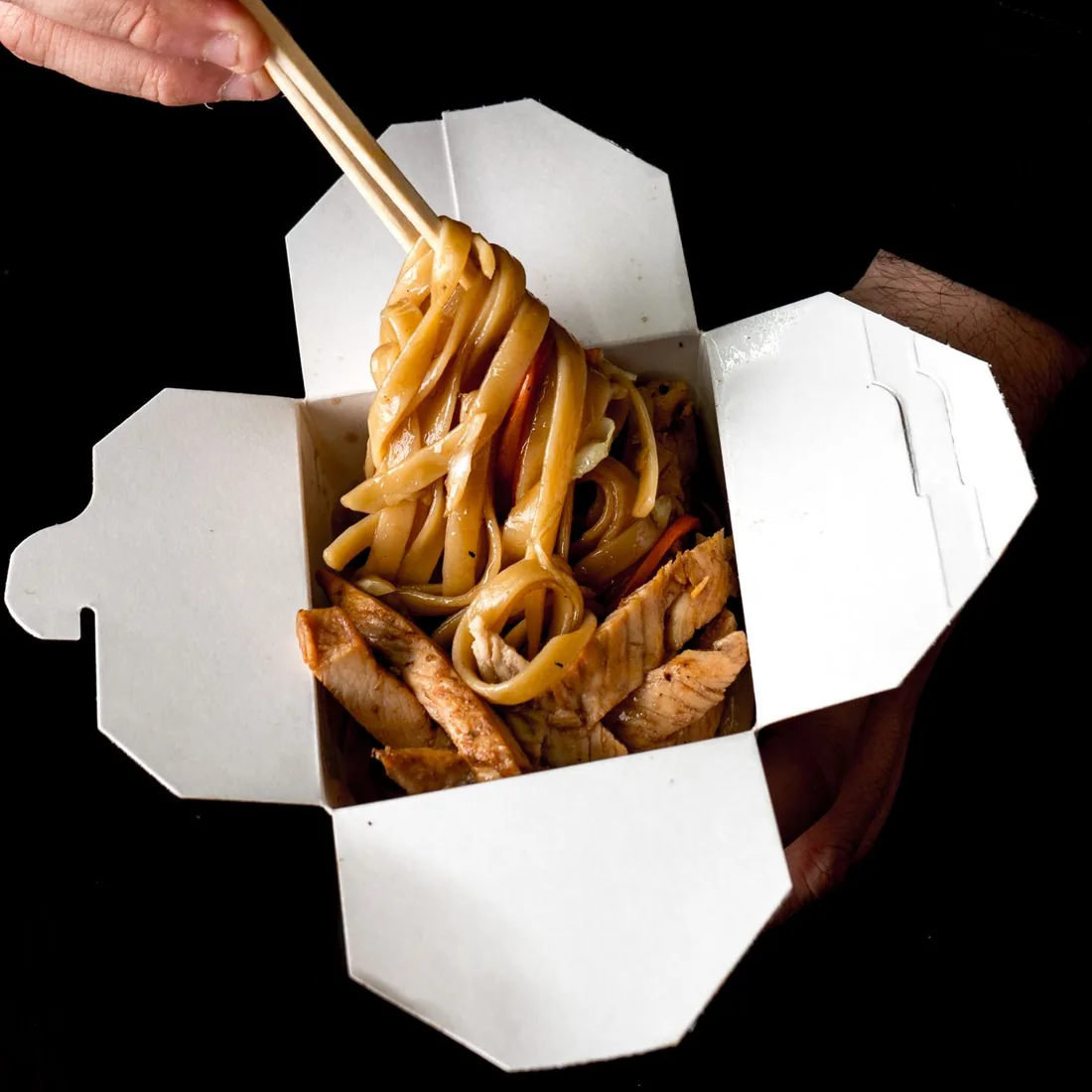 An open kit box