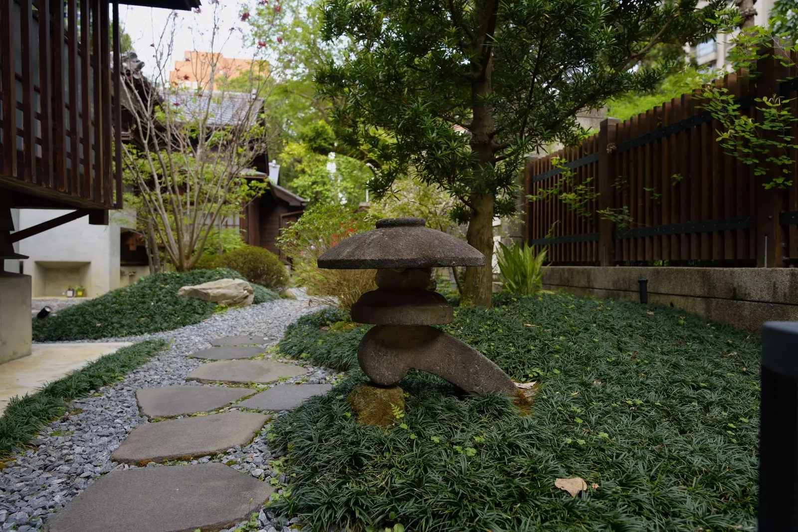 Covered garden walk