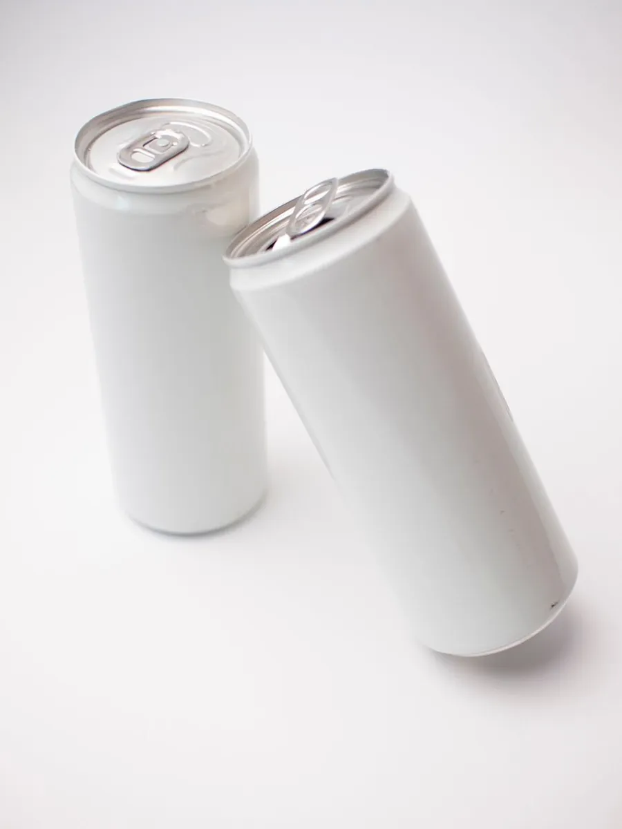 A studio-designed drinks can