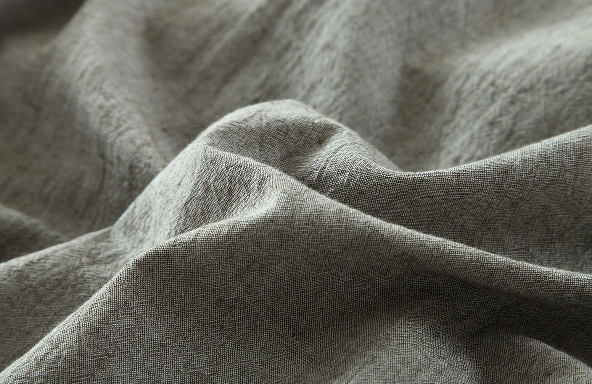 Close-up of woven linen