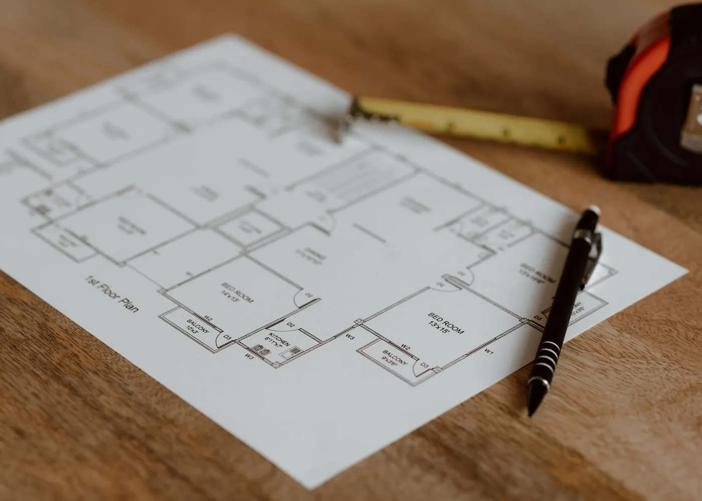 Residence 1203 · 3 bed floor plan
