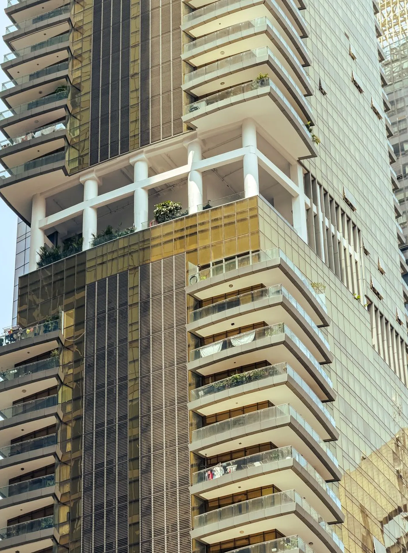 A Terravel residence facade in evening light